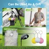 SANDIAN, Soft PU Golf Ball Set, 3 Balls with Carabiner