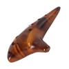 Mulucky Ocarina 12 Hole Alto C Smokey Straw Fired Ceramic