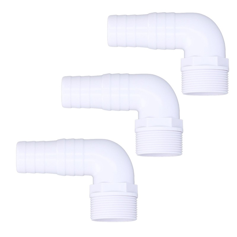 3Pcs Elbow Adapter Connector 90 Degree Fitting for Hayward SPX1105Z3