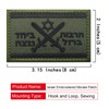 EmWoot 2PCS Israel Iron-Swords Flag Patches Embroidered Morale Patch Military