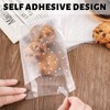 NPLUX 200PACK Self Sealing Cellophane Treat Bags Clear Cookie Bags