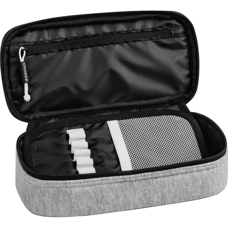 BRUNNEN 1049249010 Pencil Case, Light Grey, Black