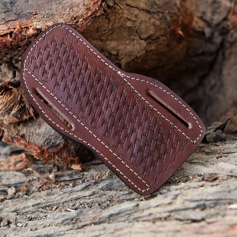 SHEATH Handcrafted Genuine Leather Fixed Blade LeatherMan Buck 112 Sheath