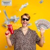 Carnavallia Pistola Lanza Billetes Cash Money Super Gun