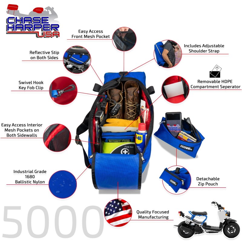 Chase Harper USA 5000 Honda Ruckus Under The Seat Bag