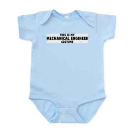 CafePress Mechanical Engineer Costume Infant Bodysuit Cute Infant Bodysuit Baby Romper Sky Blue