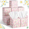 Fourluoo 12 Pack Valentine's Day Facial Tissues Cube Boxes Face