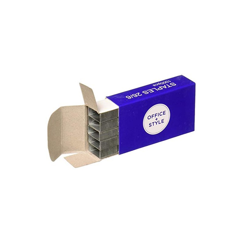 Office Style Precision Jam-Free Full Strip Non-Skid Stapler, Blue