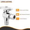 5-PCs HeSun Expansion Pex Angle Stop Valve, 1/2" Pex-a x