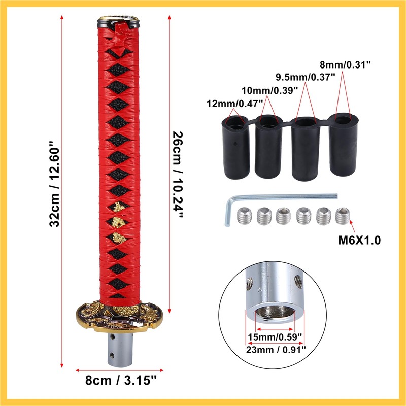 REPAIROCK 26cm Samurai Sword Style Gear Shifter Lever Katana Shift