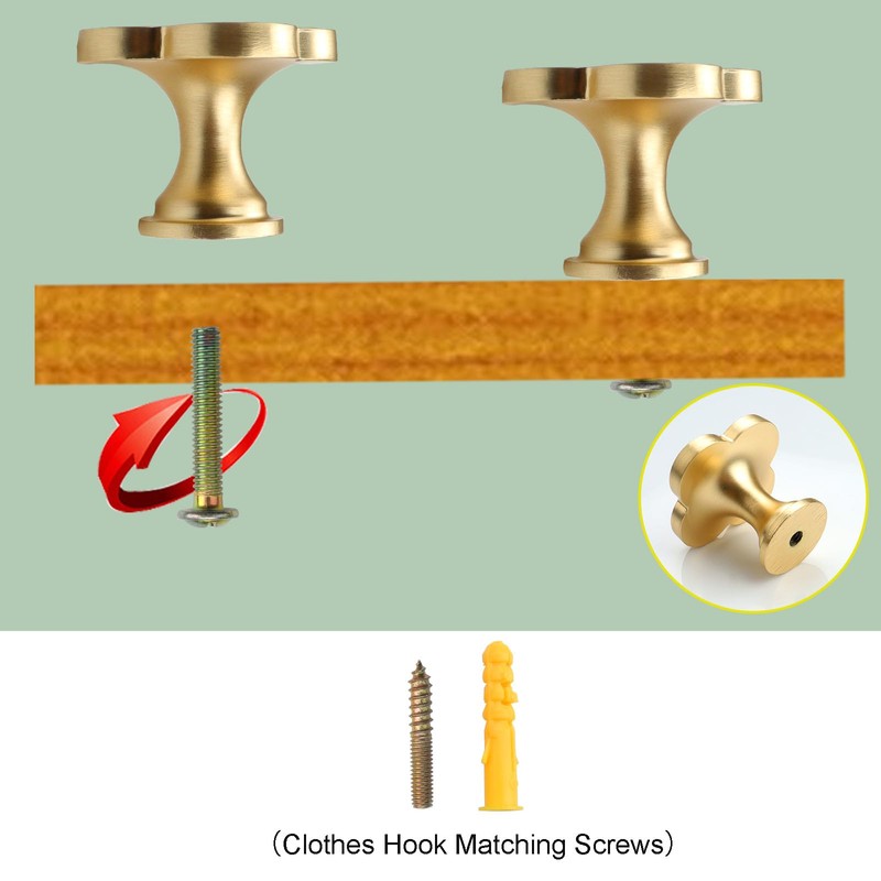 Roellgs 4 Piece 33mm Door Handle with Screws, High Grade