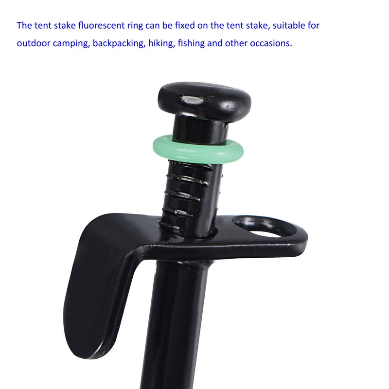 sourcing map 50 Pack Tent Stakes Rings - Tents Nail