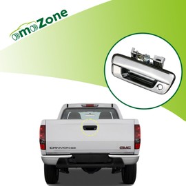 omoZone Tailgate Handle Liftgate Latch Handle with Keyhole Chrome Compatible with 2004-2012 Chevy Colorado GMC Canyon Isuzu i-280 i-290 i-350 i-370 Replaces 97319416 GM1915118 80584