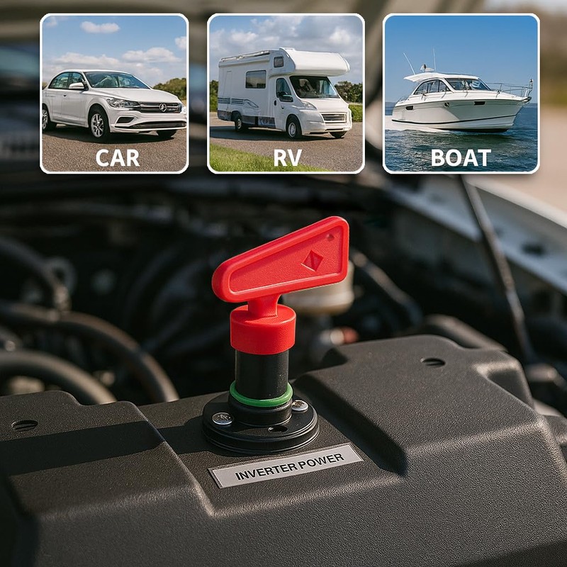 MGI SpeedWare Battery Isolator Disconnect Kill Switch for 12v/24v Automotive