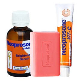NEOPROSONE Express Kit Sérum + Crema + Limpiador Antimanchas Blanqueador Despigmentante con Vitamina C Antiedad RUTINA COMPLETA SKIN CARE VIRAL