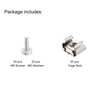 PATIKIL Rack Mount Cage Nuts M5x15mm Mounting Screws Iron Nickel
