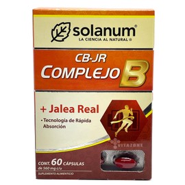 Complejo B y Jalea Real  60 cpsulas  Solanum  Sin Sabor                                                                                               