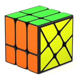 Vdealen Irregular Magic Cube Speed Cube Magic Cube Original, Smooth Magic Cube for and Advanced, Festival Gift for Children, Teenagers, Children's Party (Windmill Cube)