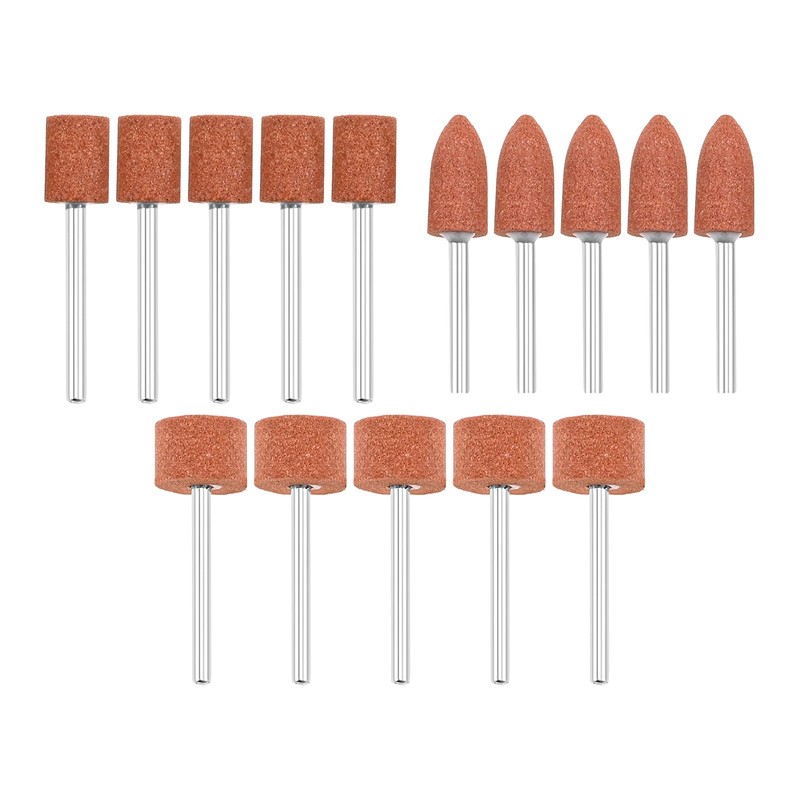 dophee 60Pcs/Set Aluminium Oxide Mounted Grinding Stone Sanding Drill Bits
