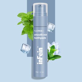 inFein Smooth Mint Flavoured Fluoride Toothpaste, Classic Cool Freshness for Effective Daily Cleaning