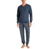 CALIDA Relax Imprint Men's Cuffed Pyjamas, Saragossa Blue, 56