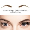 Gx Beauty False Eyebrows Handmade with 100% Human Hair Reusable