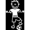 My Family Car Stickers ~ Sticker FATHER ~ WITH SOCCER/FOOTBALL (F8)