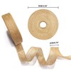 2 Rolls Burlap Craft Ribbon and 1 Bundle Natural Jute