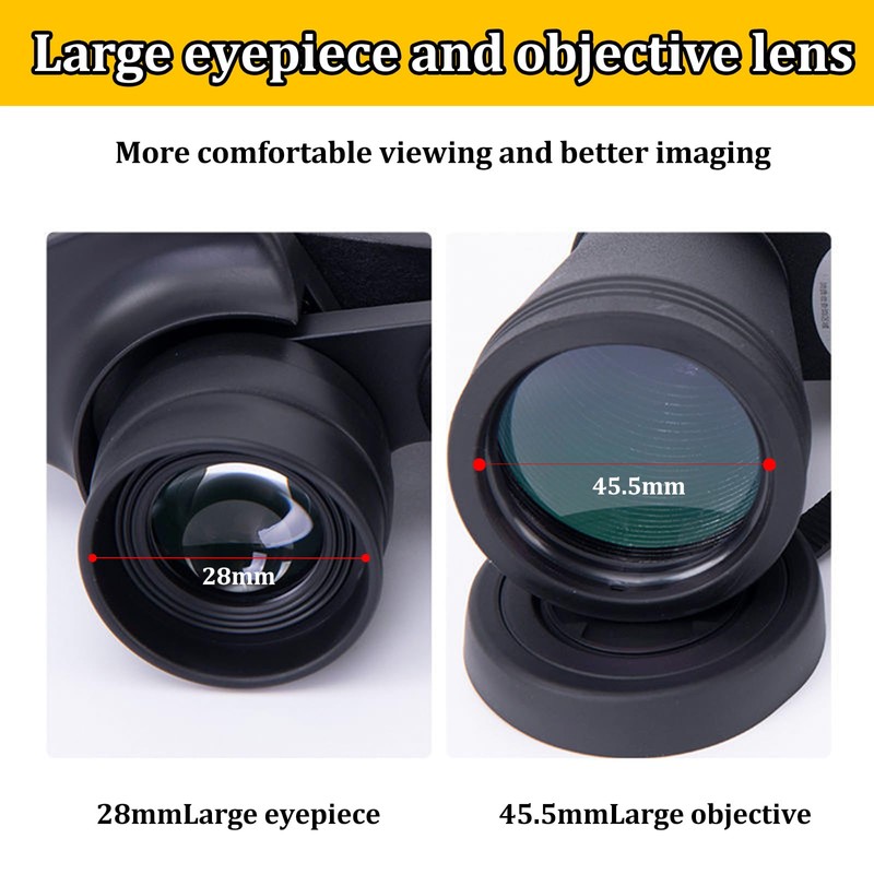 12x42 HD Binoculars for Adults, High Power Optical Binocular with