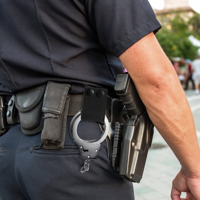 Tactical Handcuff Strap Holder Case Heavy Duty Nylon Single/Double Snap