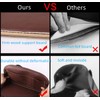 HURESON Car Back Seat Organizer with Trash Can Foldable Table