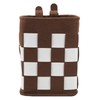 Felt Bicycle Basket Felt Cloth Foldable Detachable Brown and White