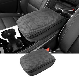 Coleya 2025 2026 Enclave Center Console Cover for Buick Enclave (Preferred/Sport Touring/Avenir), Cushion &Comfy Leather Enclave Console Armrest Cover 2026 2025 Enclave Accessories (Padded)