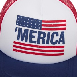 Bioworld 4th of July American Flag ‘Merica Trucker Hat