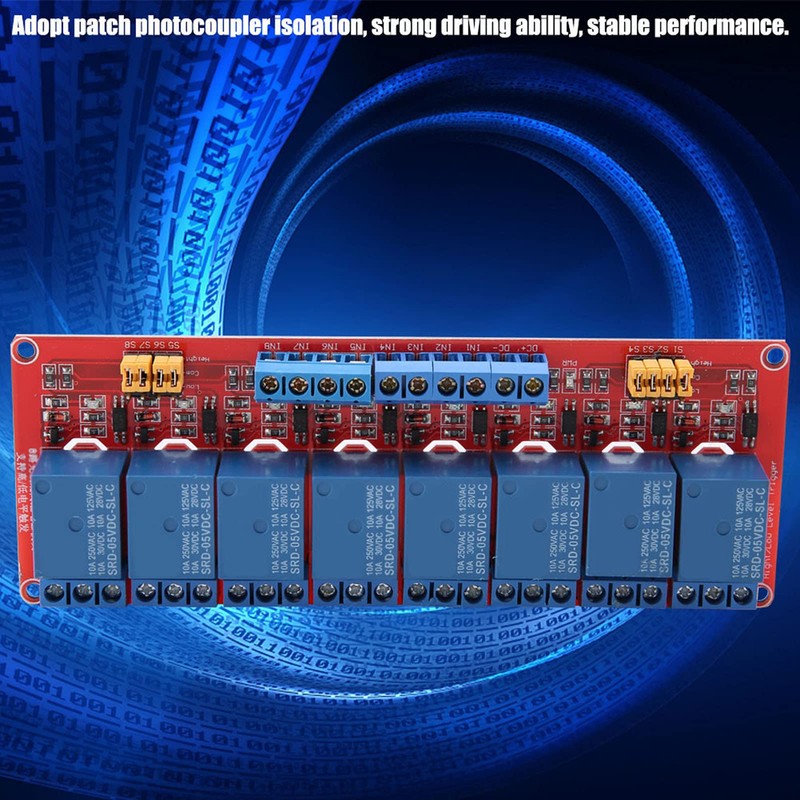DEWIN Relay Module, 8 Channel Optocoupler Relay Module Board High