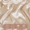 VACVELT Satin Cube Pillow Case for Side Sleepers, Beige Satin