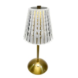 BWHSHK Gold USB Rechargeable Table Lamp for Bedroom,Portable Led Desk Lamp,3-Level Brightness Night Lamp TD008