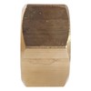 7/16-14 Full Finished Hex Nuts, Solid Brass, Grade 360, Plain