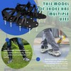 SCHEBLER Lawn Aerator Shoes with Spiked Design &Adjustable Wrap Around