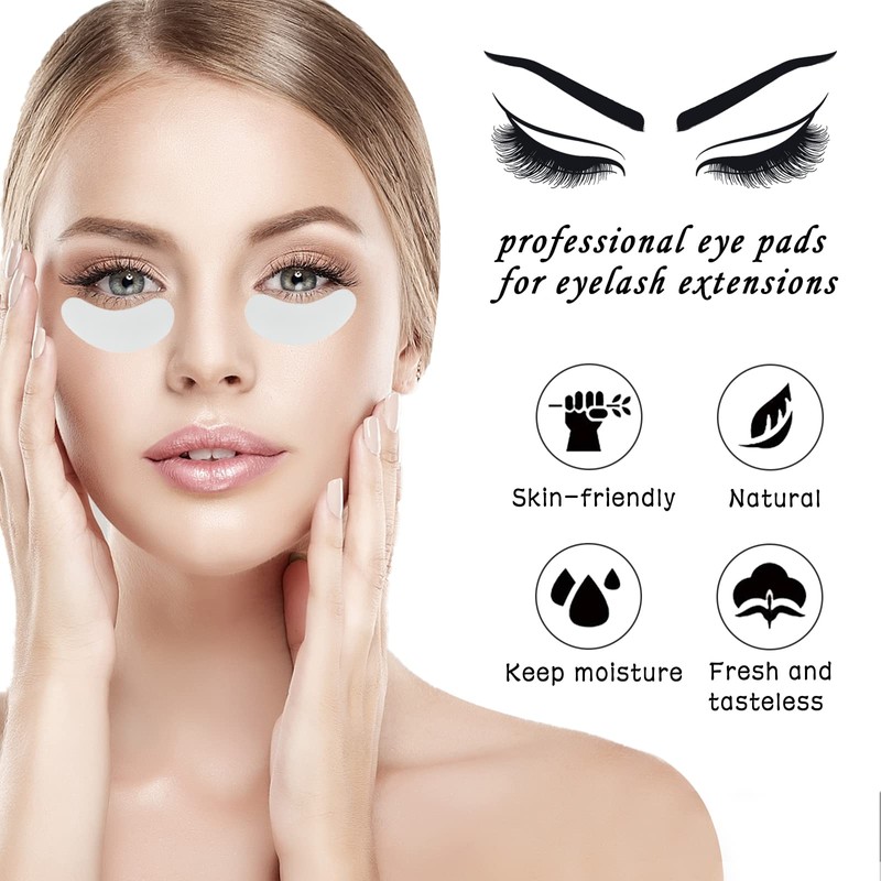 Auptiz Eye Pads for Eyelash Extensions, Eyelash Pads, Eyelash Extension