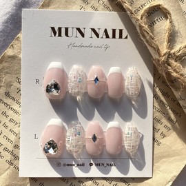 Wedding Band Nail Tips Wedding Nail Recommendations Wedding Photography - Round / 웨딩밴드 네일팁 웨딩네일추천웨딩촬영 - 라운드