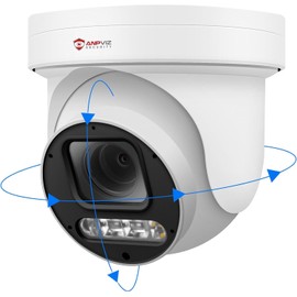 Anpviz 6MP PoE PTZ Camera Outdoor, 5X Optical Zoom 2.7~13.5mm Lens, Pan Tilt Zoom IP Security Camera with Human Vehicle Detection, Spotlight&Sound Alarm, SD Card Slot, IP66, NDAA Compliant (U Series)