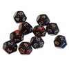 Yourandoll 10pcs Polyhedral Dice D12 Dice 12 Dice for Dungeons