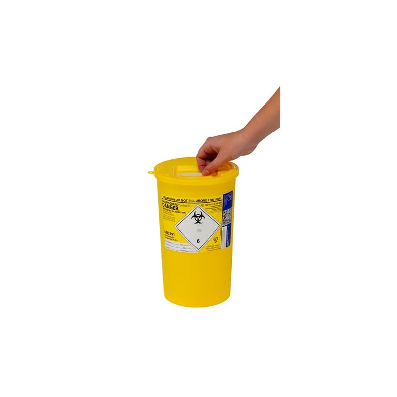 2X Sharpsguard Sharps Bin 5 Litre - Yellow (Multi Pack)