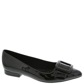 Anne Klein Women's Ballet Flat Kalea, Black Patent, 11