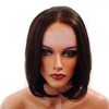 HANDSEWN SYNTHETIC FRENCH LACE FRONT FULL HAIR WIG Color Medium