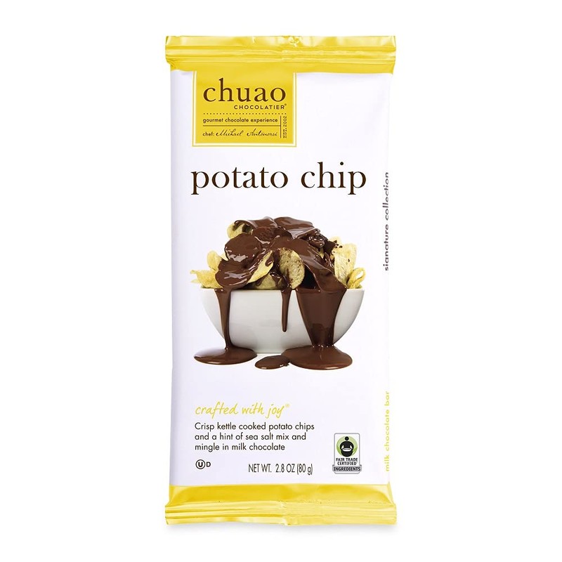 Chuao Chocolatier Potato Chip Milk Chocolate Bars | Gourmet No