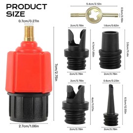 Sup Adapter für Kompressor Board Sup Pumpe Adapter Sup Kompressor für Ventiladapter Pumpenadapter Stand Up Paddle Pumpe Luftpumpe Adapter Luftpumpe Schlauchboot ZubehöR,Schlauchboot (Rot)