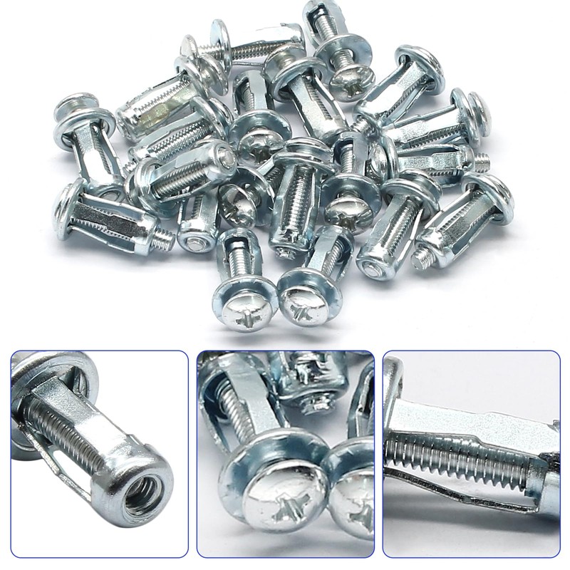 Jiozermi 20 Pcs Hollow Wall Anchors and Screws, Hollow Core