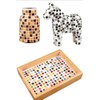 500PCS / 1.1LB Square Ceramic Mosaic Tiles, 0.4 x 0.4